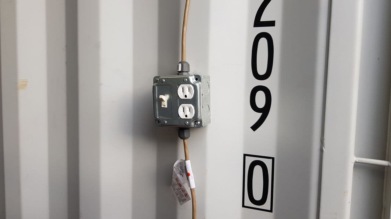 Light Kit for Shipping Container for Rent 