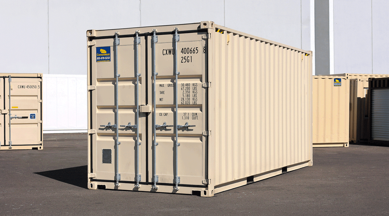 New 20ft high cube shipping container with doors on both ends of sale