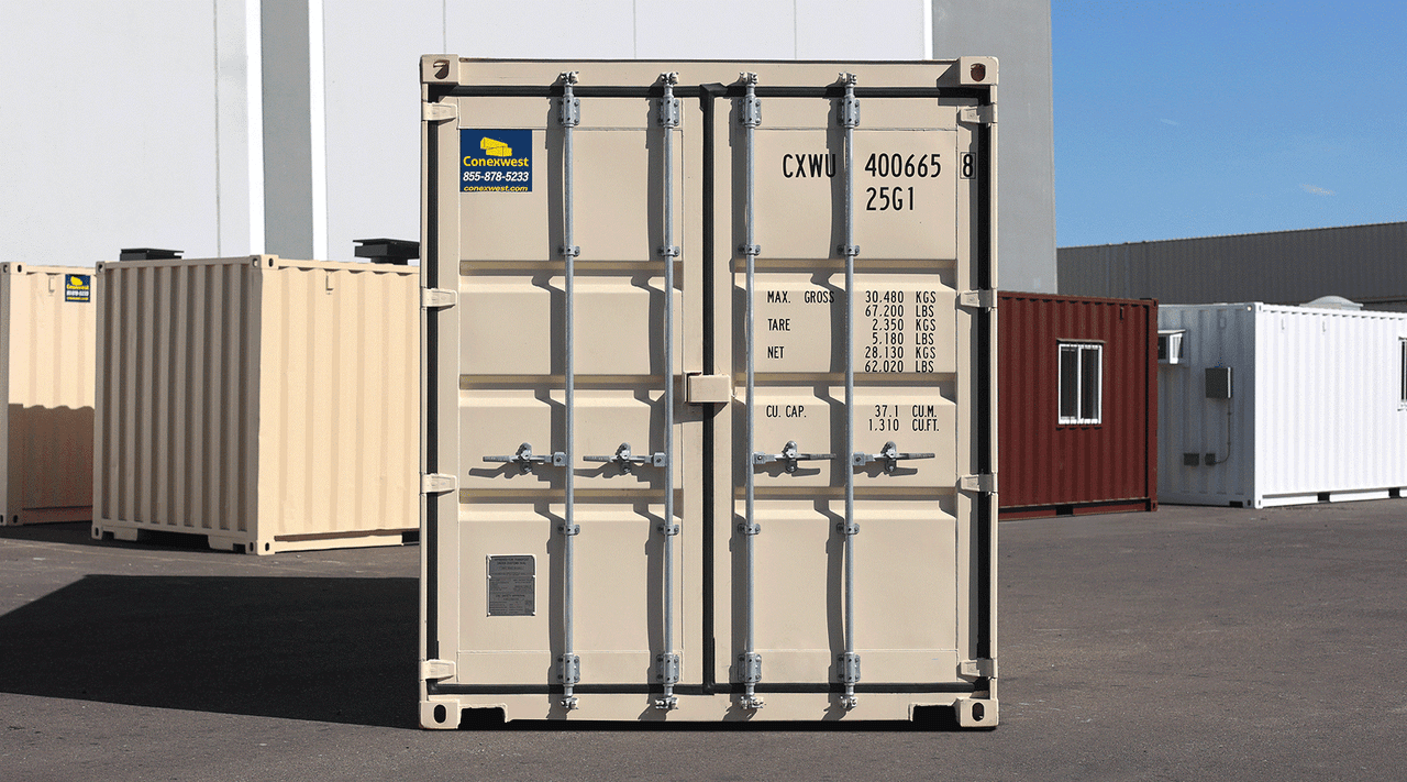 New 20ft high cube shipping container with doors on both ends of sale