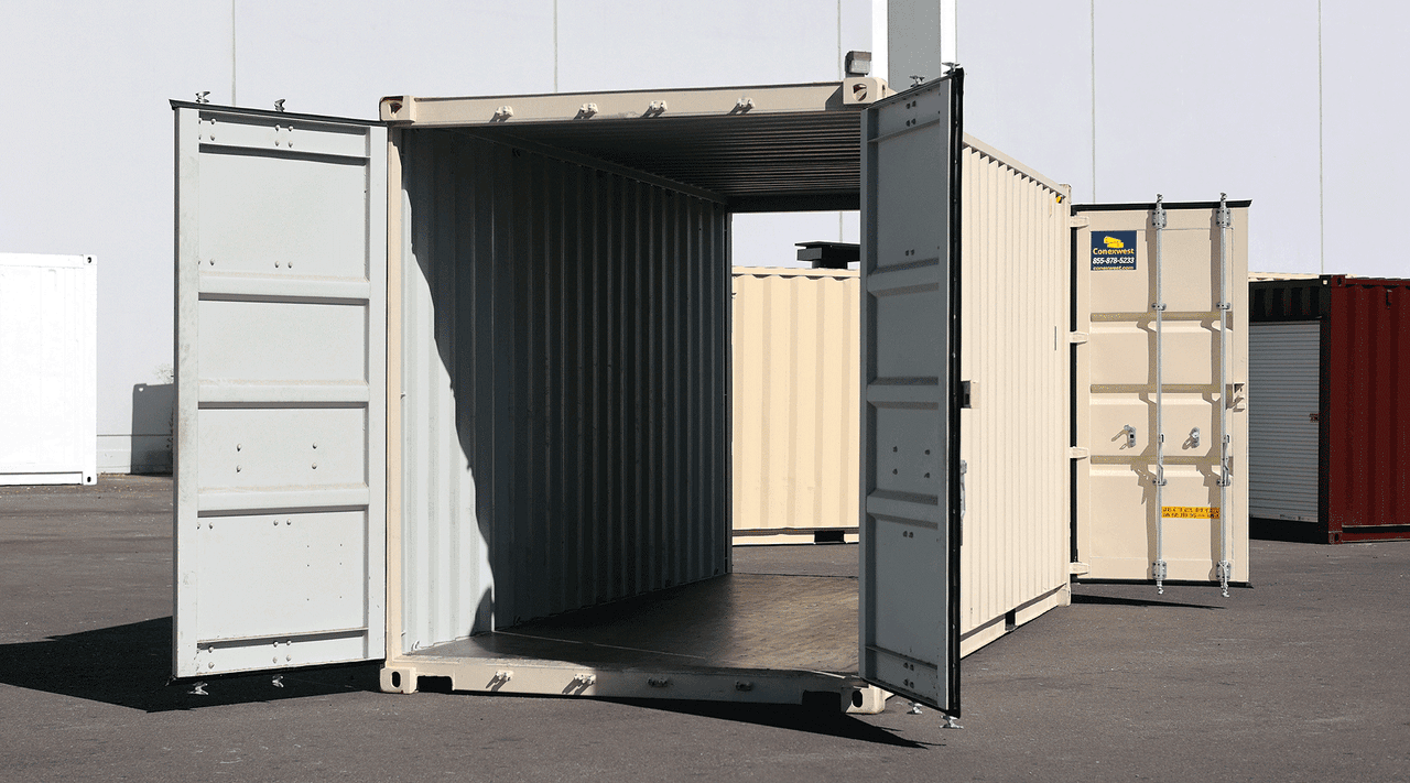 New 20ft high cube shipping container with doors on both ends of sale