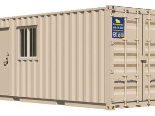 Rent 20ft Ground Level Office and Storage Combo Container | Conexwest