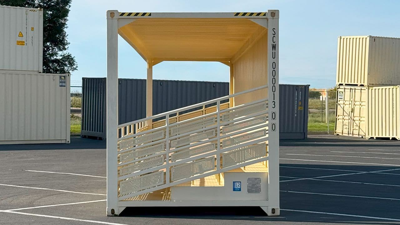 Rent 40ft High Cube 74-Seat Bleacher Container