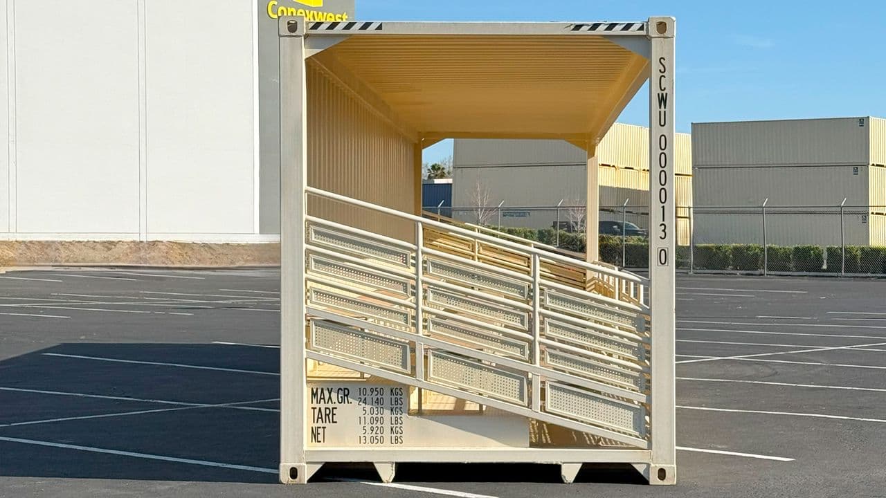 Rent 40ft High Cube 74-Seat Bleacher Container