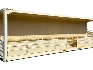 Rent 40ft High Cube 74-Seat Bleacher Container | Conexwest