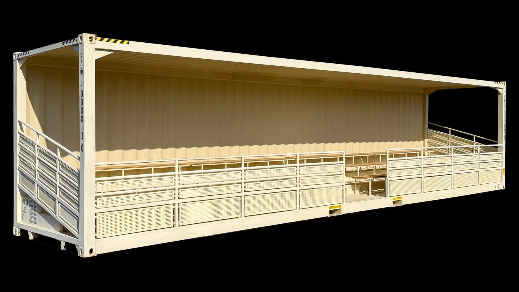Rent 40ft High Cube 74-Seat Bleacher Container | Conexwest