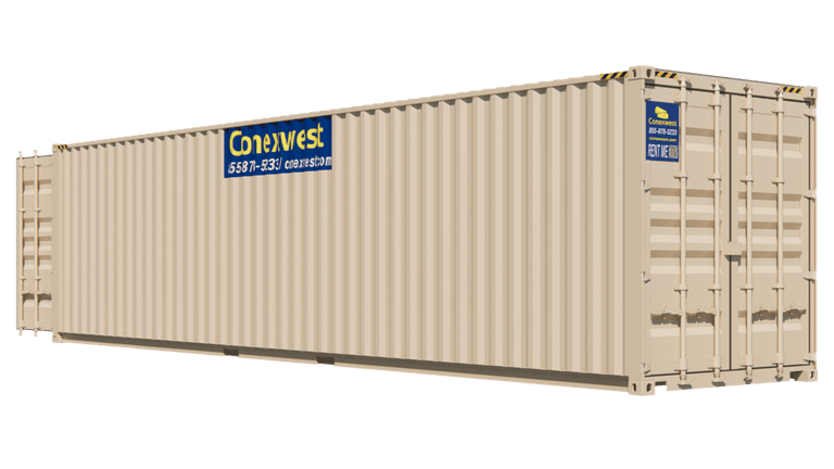 Rent 40ft High Cube (9.5ft) Storage Container w/ Doors on Both Ends