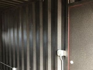 Rhino lining coating for shipping container