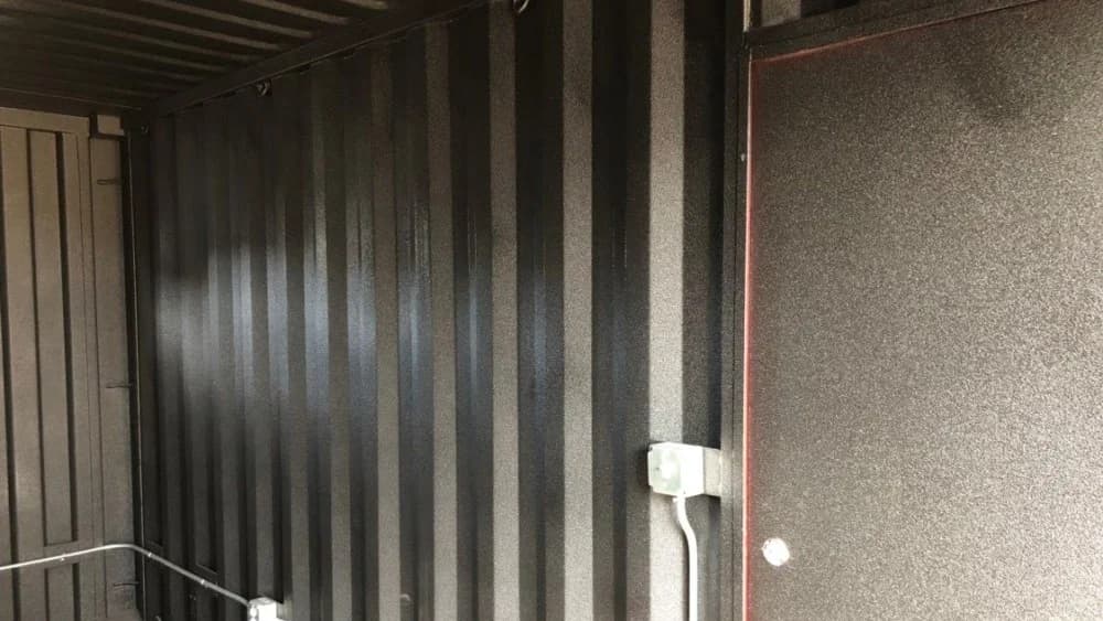Rhino lining coating for shipping container