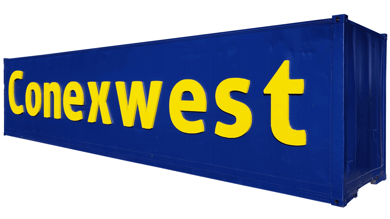 Shipping container 3d foam sign