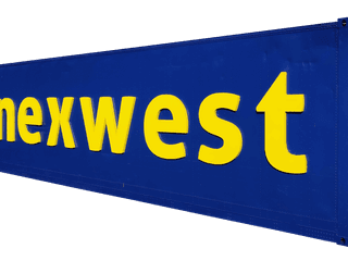 Shipping container 3d foam sign