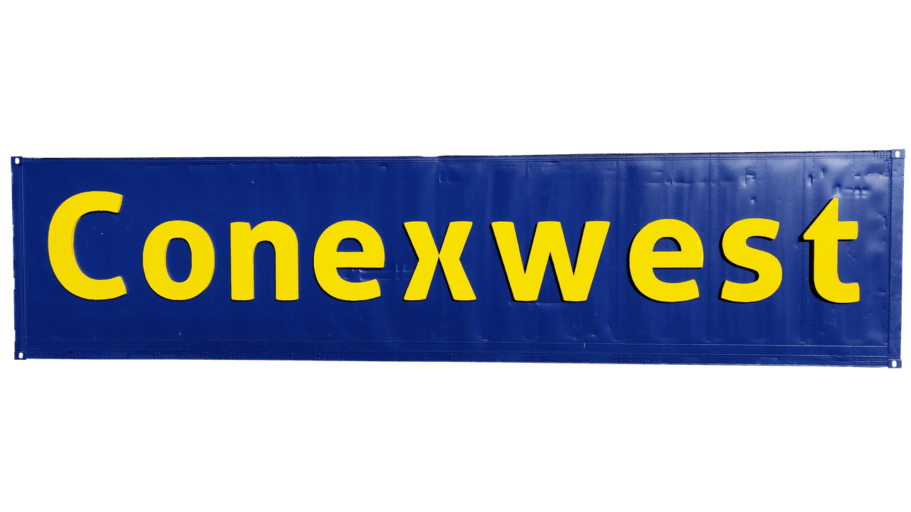 Shipping container 3d foam sign
