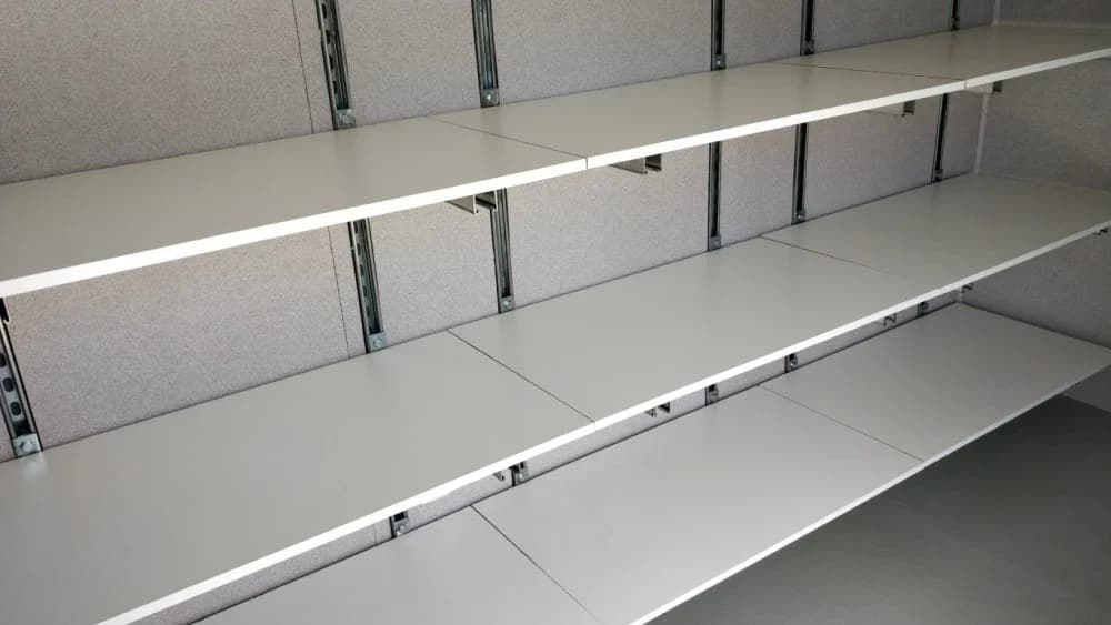 Unistrut adjustable shelving