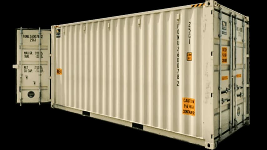 20ft high cube shipping container with doors on both ends for sale