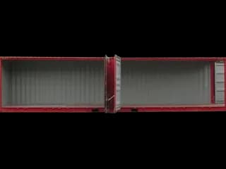 40ft New High Cube Open Side Shipping Container with Center Post | Conexwest