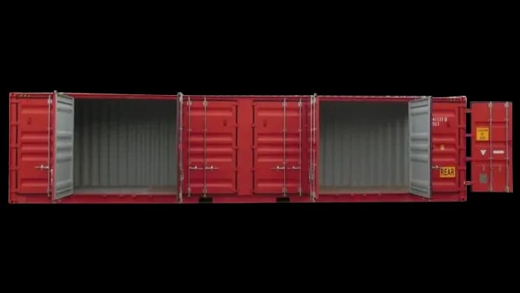 40ft New High Cube Open Side Shipping Container