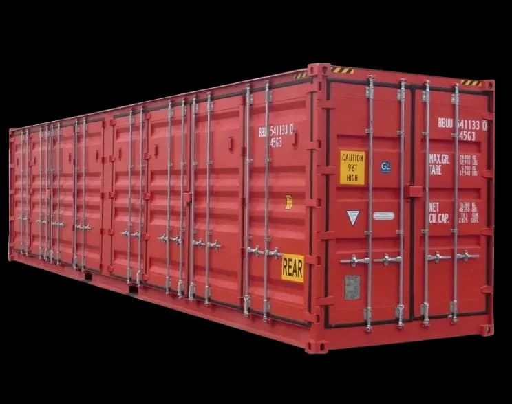 40ft New High Cube Open Side Shipping Container