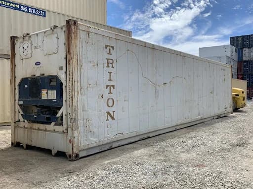 40ft used cargo-worthy high cube refrigerated container