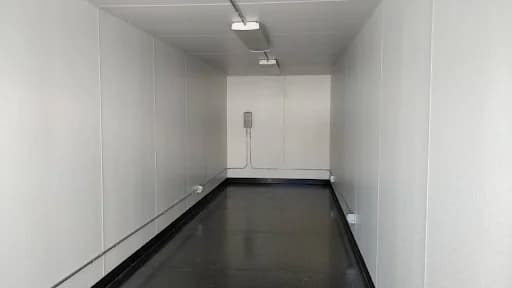Example of an electrical package added to a container