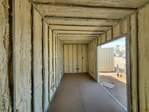 Spray foam insulation