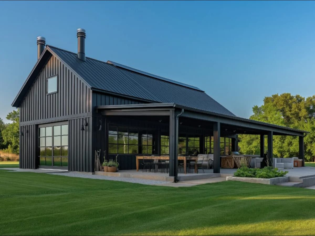 A barndominium.