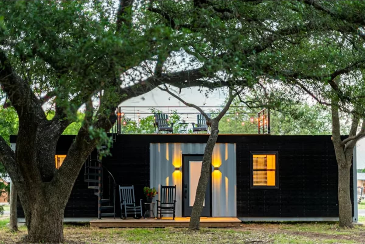 A container home.