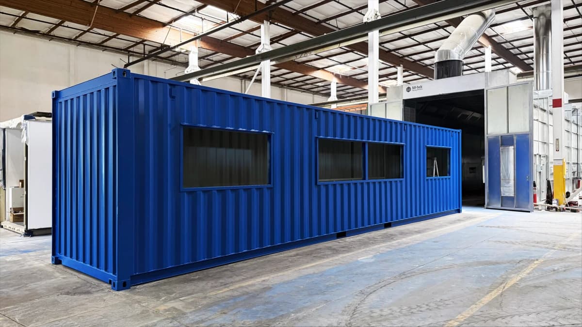 Blue container image