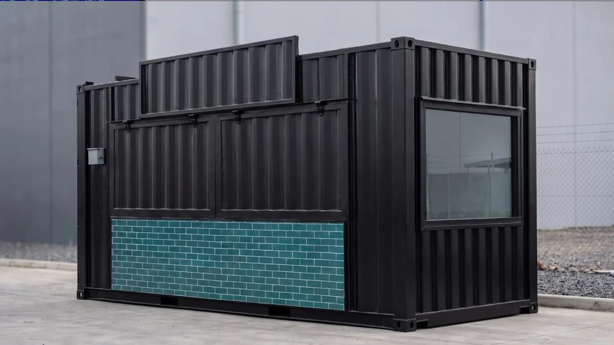 Boba and Brew custom container cafe exterior