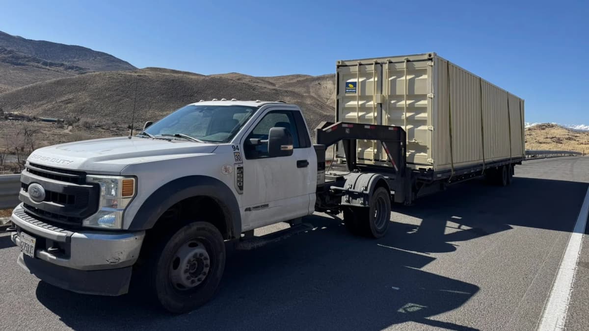 Container delivery in Reno