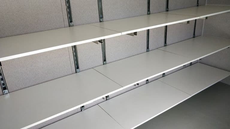 Unistrut adjustable shelving