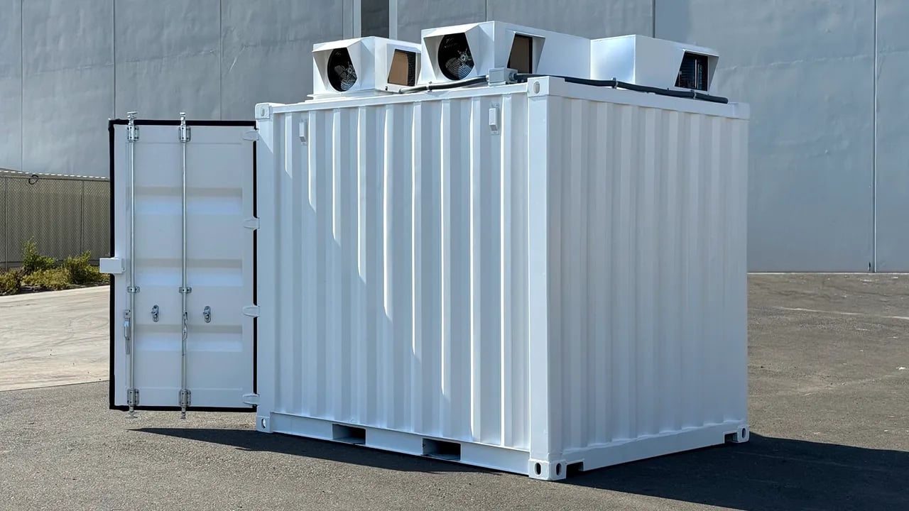 10ft container with Solar panel