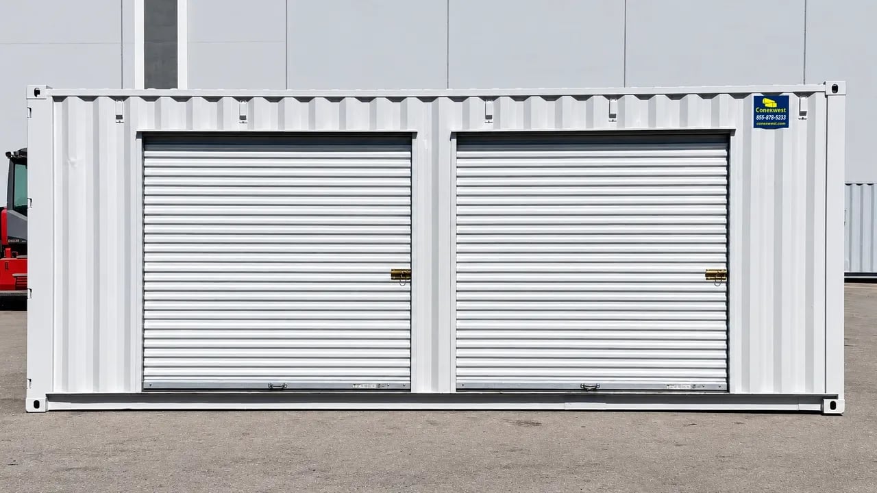 20ft shipping container front view