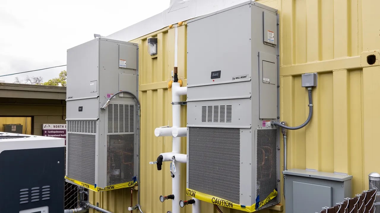 40ft conjoined shipping container HVAC blocks