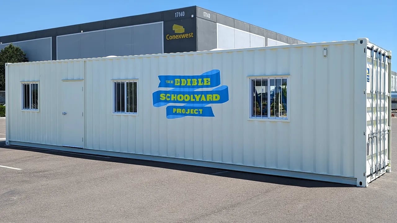 40ft shipping container modified into school classroom