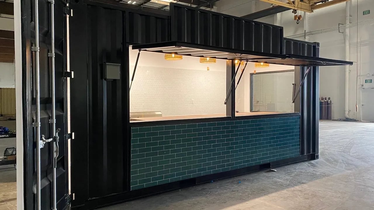 Bar container inside setup