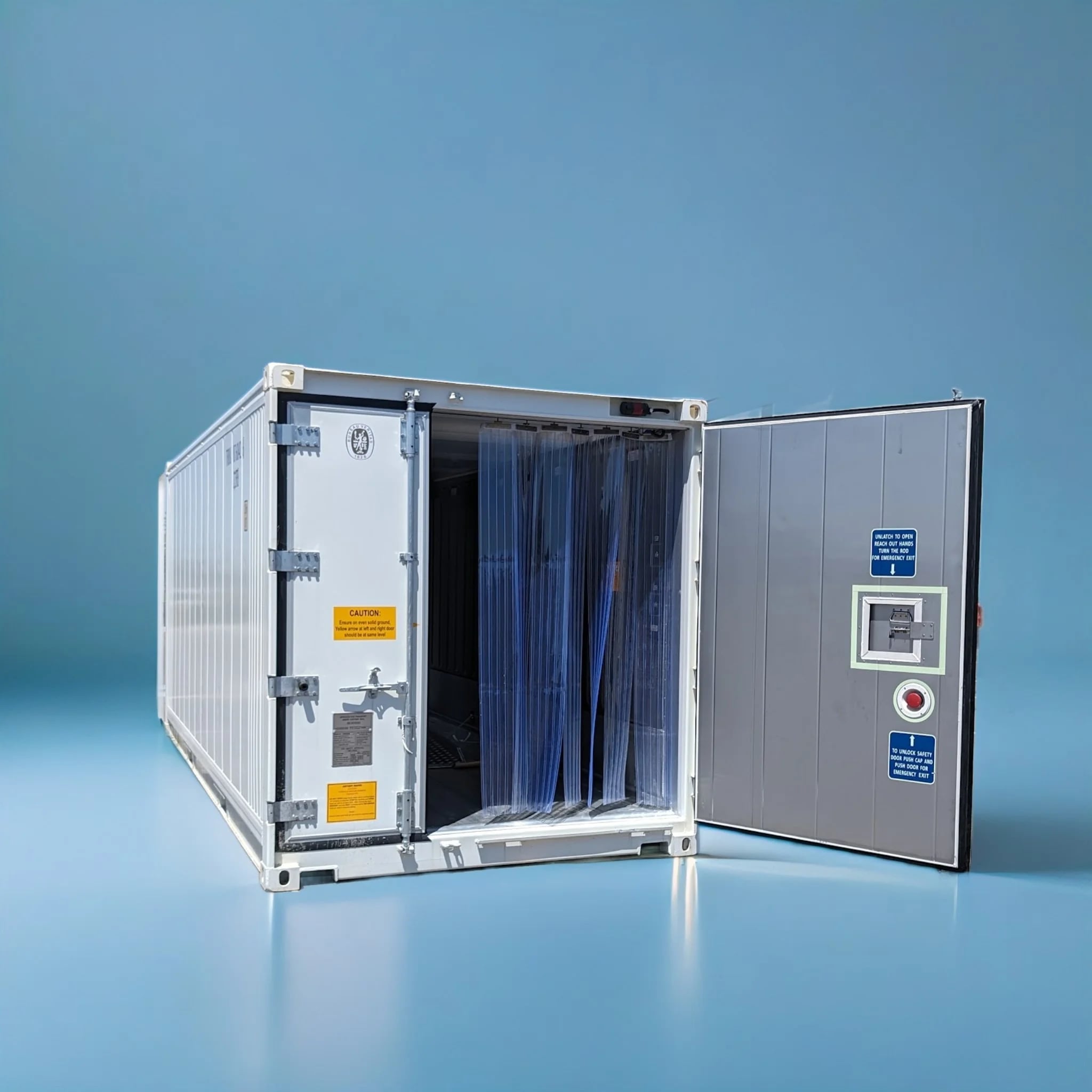 Blast freezer for rapid freezing and preserving product quality by Conexwest 20ft reefer container