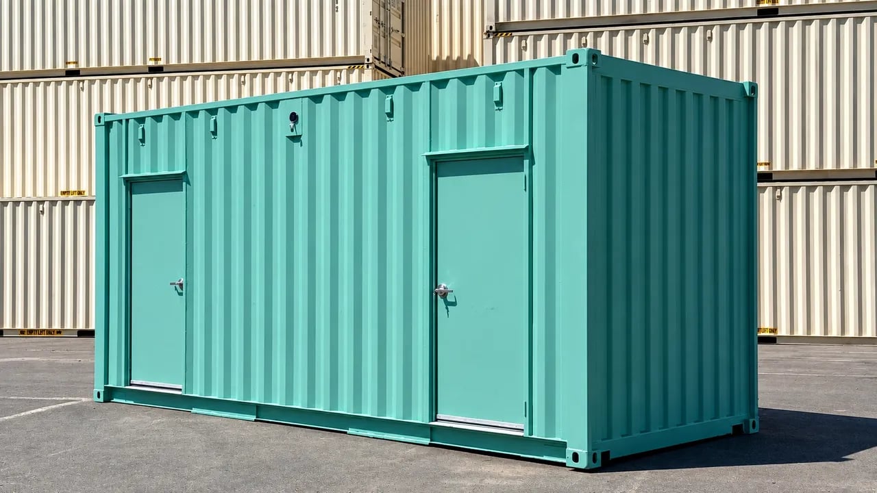 Blue 20ft container