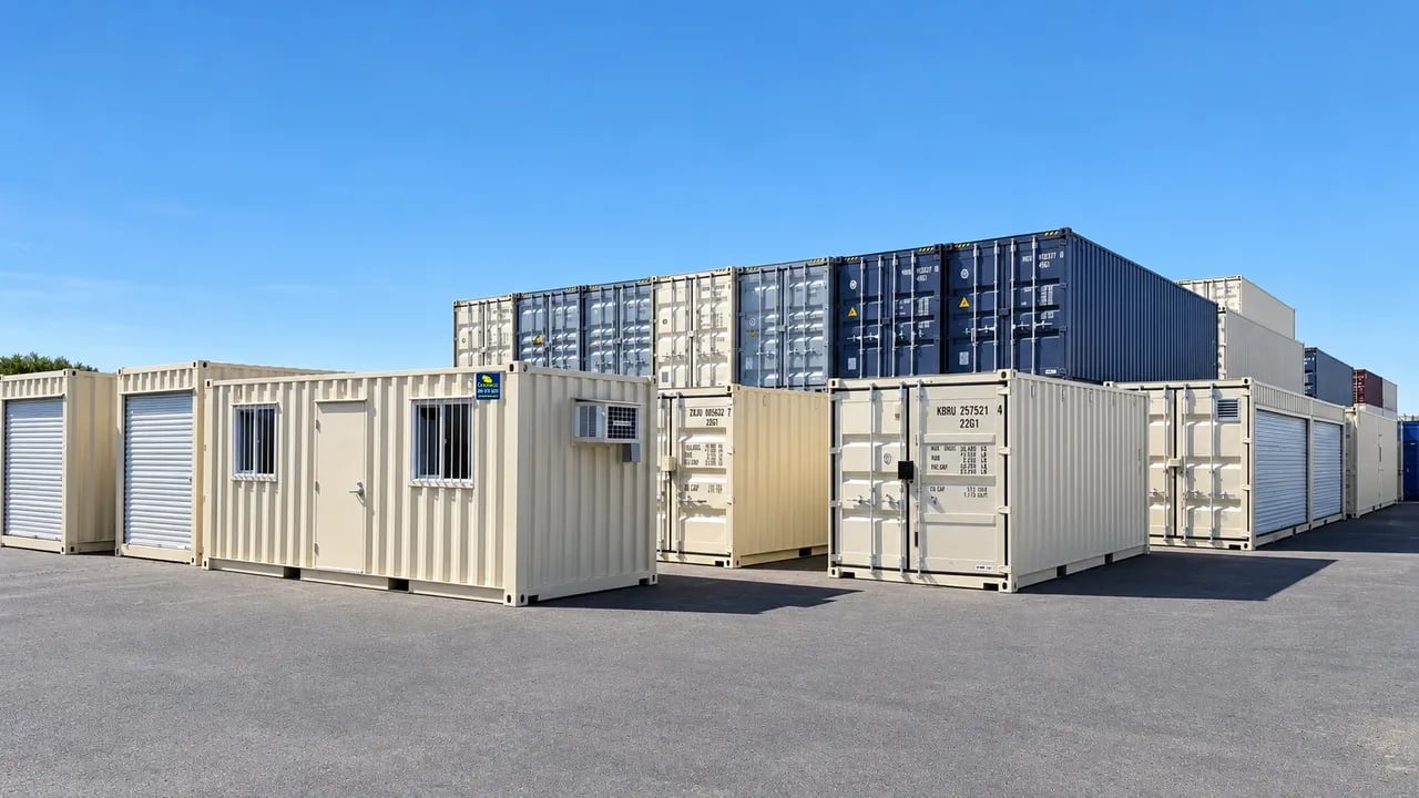 containers at the yard