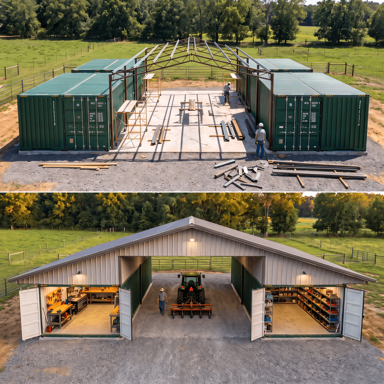 farm hangar wide doors