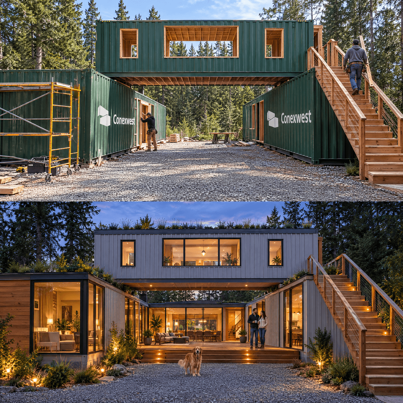 home in forest