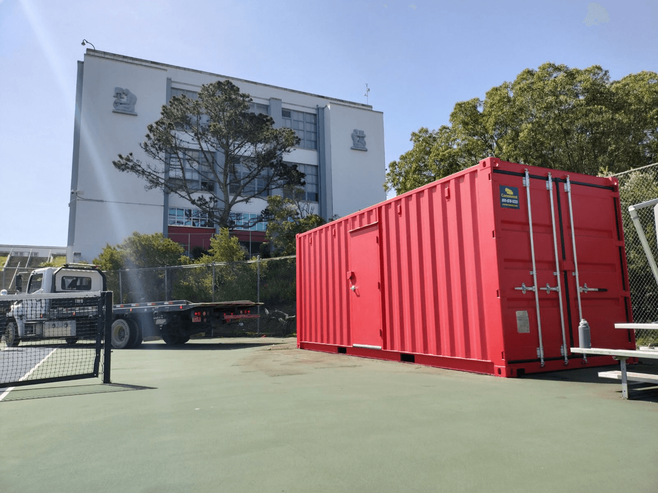 Red shipping container project