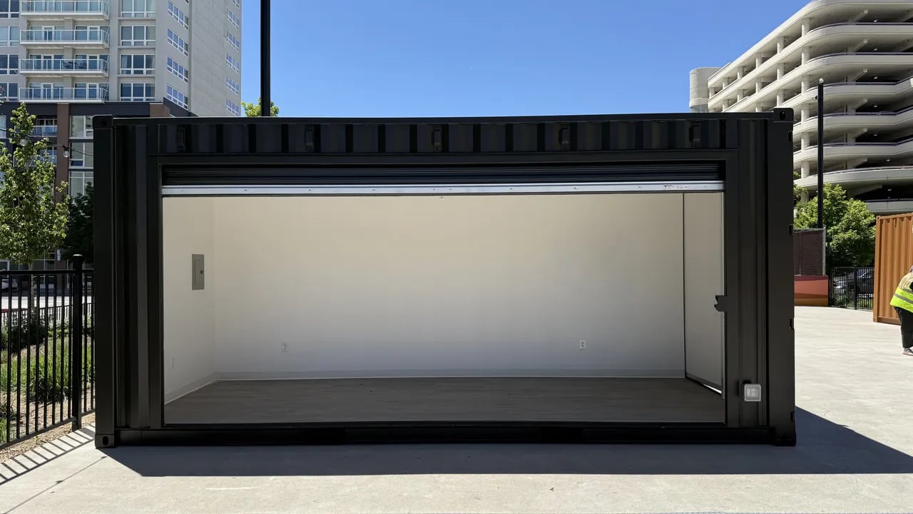 Storefront container black
