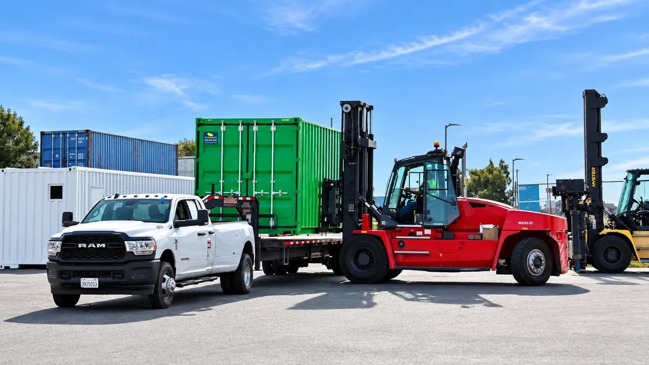 trucks on the yard