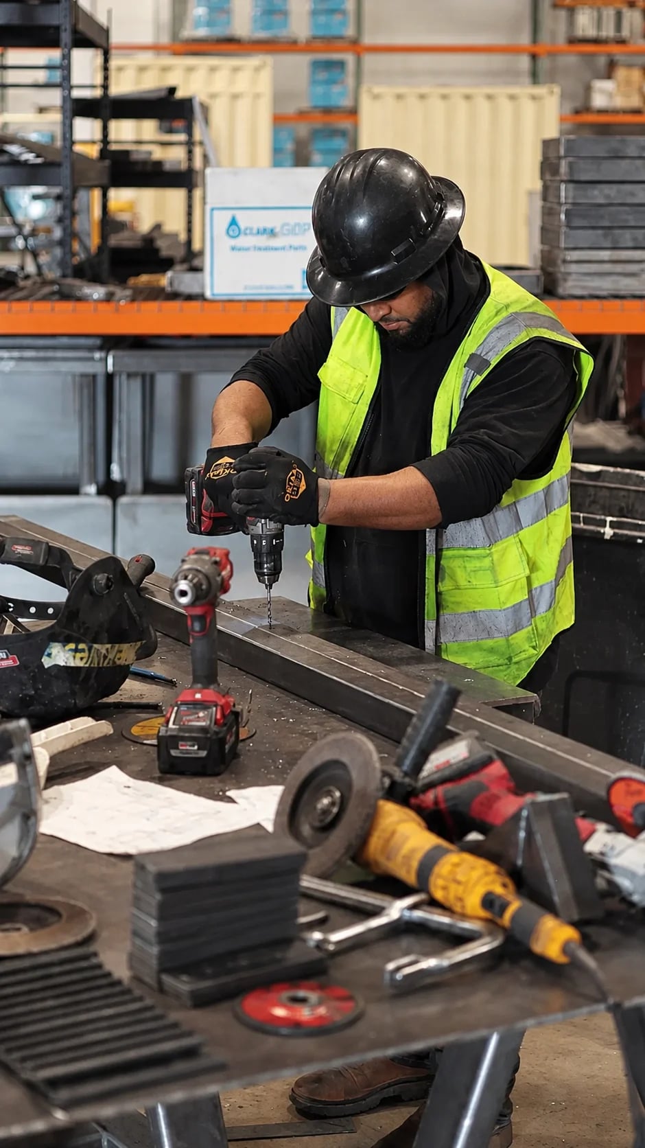 Worker in working proccess