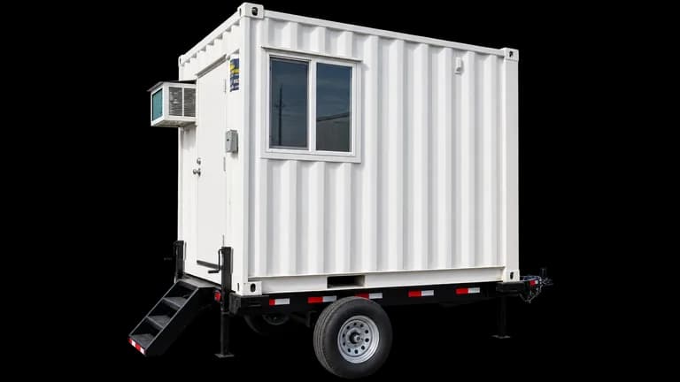 10ft mobile office container with trailer for sale