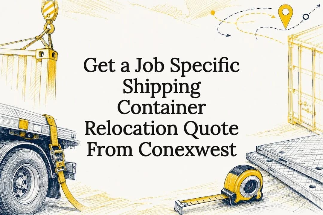 Decorative container relocation title card