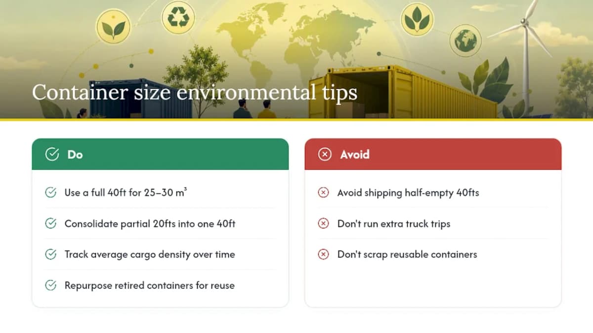 Which Container Size Is Better for the Environment? — overview diagram