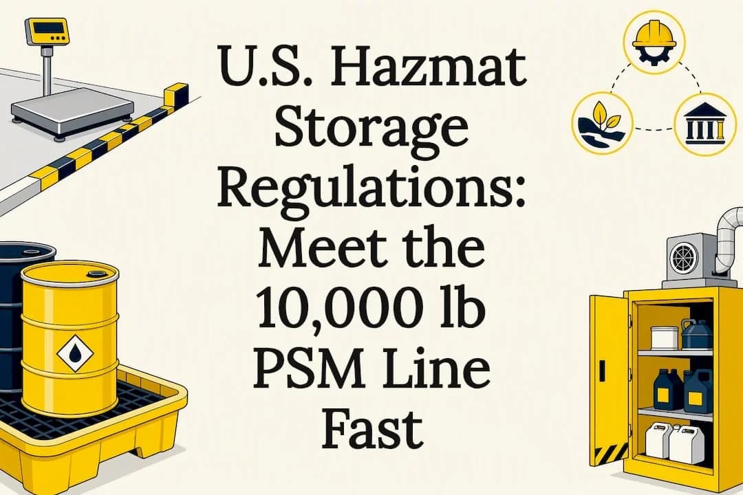 Hazmat storage regulations title card
