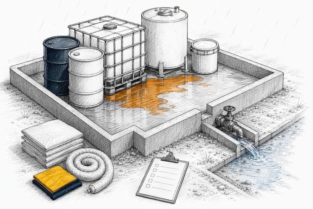 Illustration of secondary containment controls