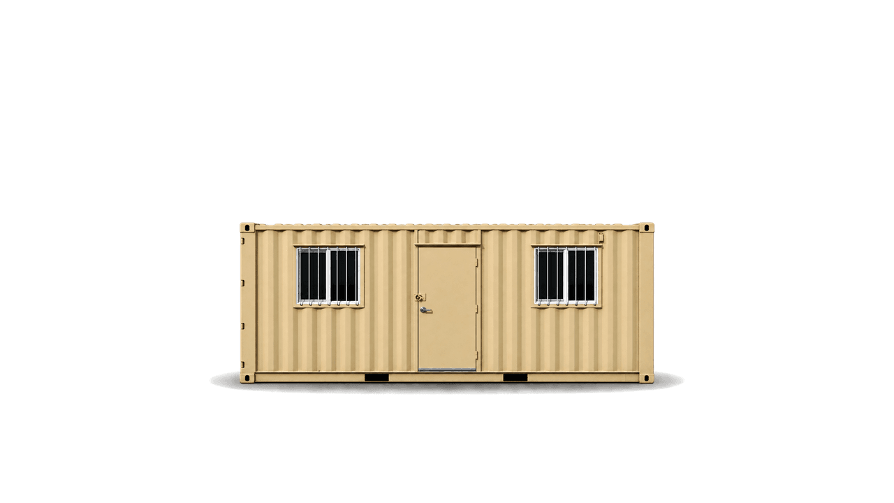 20ft beige standard container office