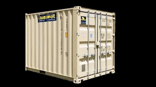 10-foot rental container